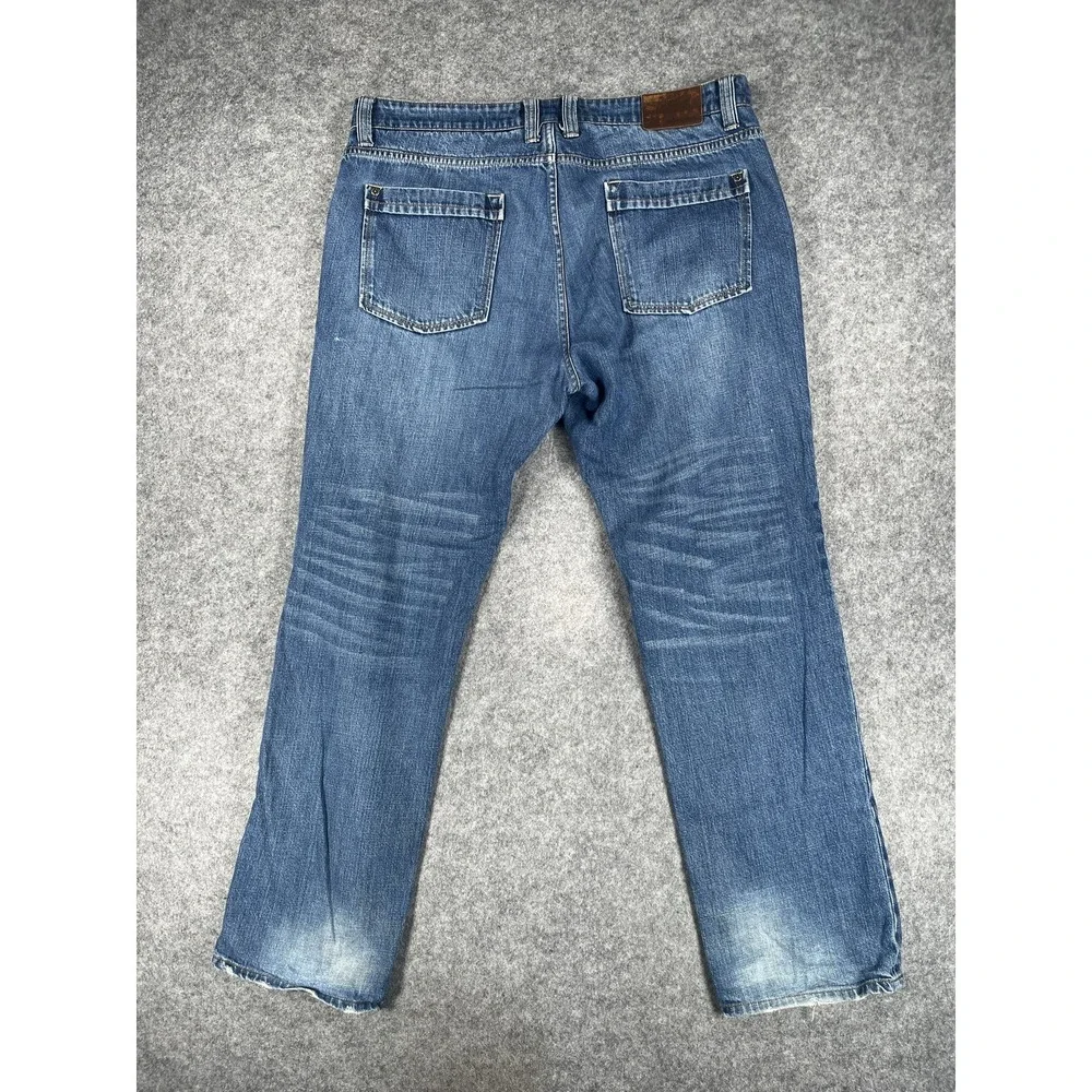 Carbon2Cobalt Jeans Mens 38‎ Straight Leg Distressed Denim Casual 125014